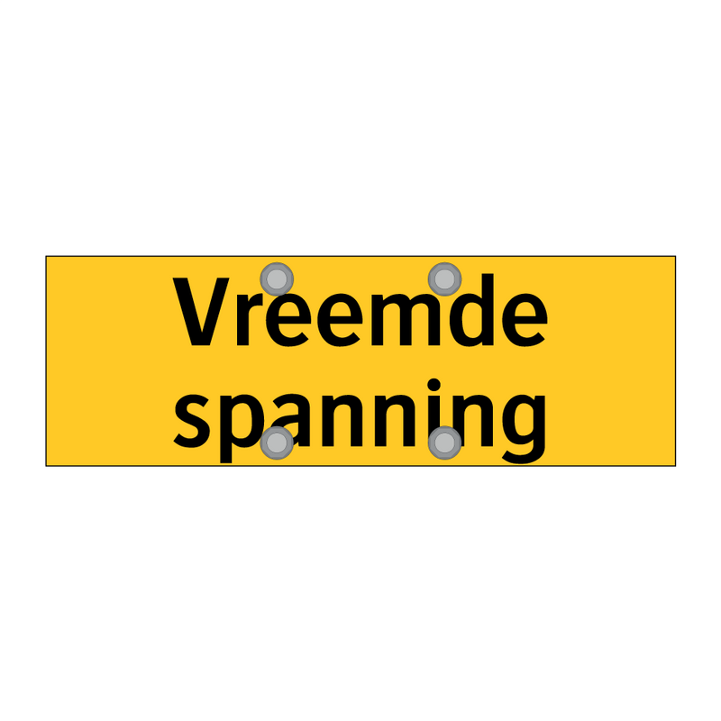 Vreemde spanning