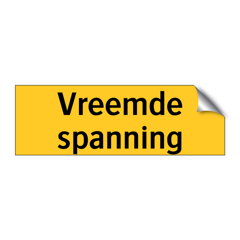 Vreemde spanning