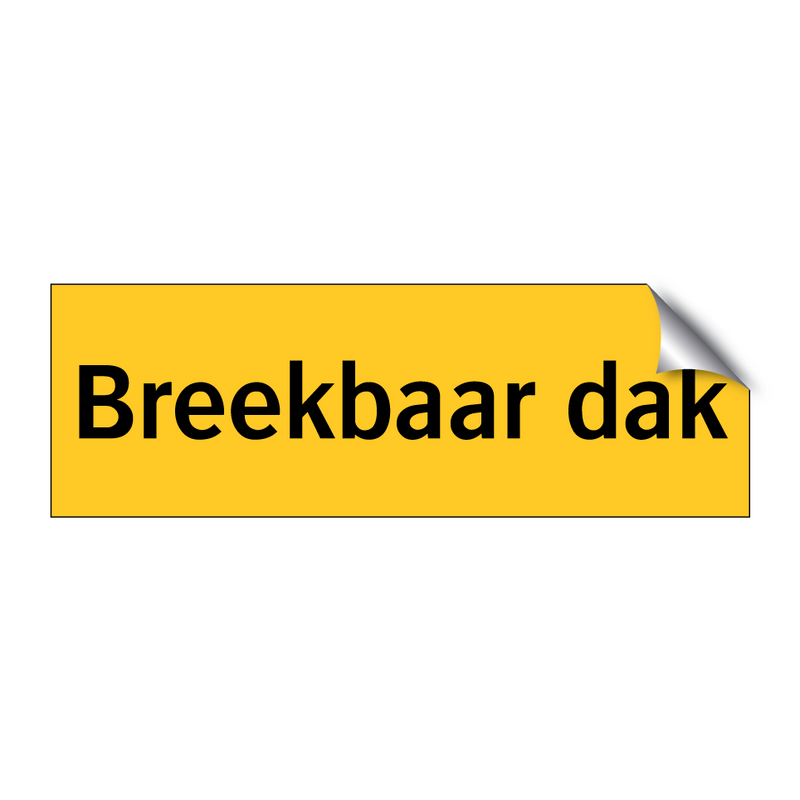 Breekbaar dak