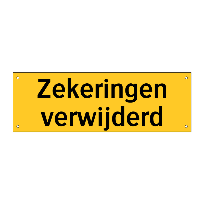 Zekeringen verwijderd