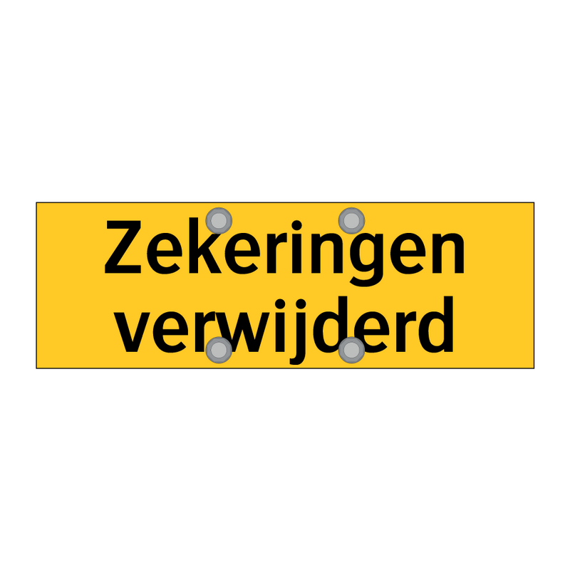 Zekeringen verwijderd