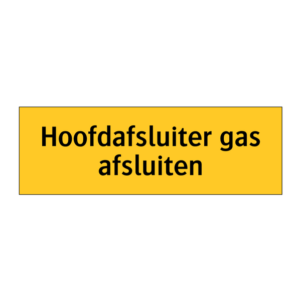 Hoofdafsluiter gas afsluiten & Hoofdafsluiter gas afsluiten & Hoofdafsluiter gas afsluiten