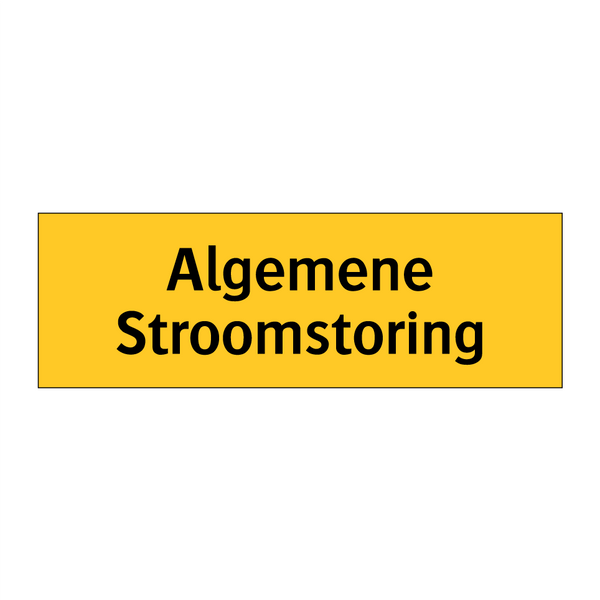 Algemene Stroomstoring