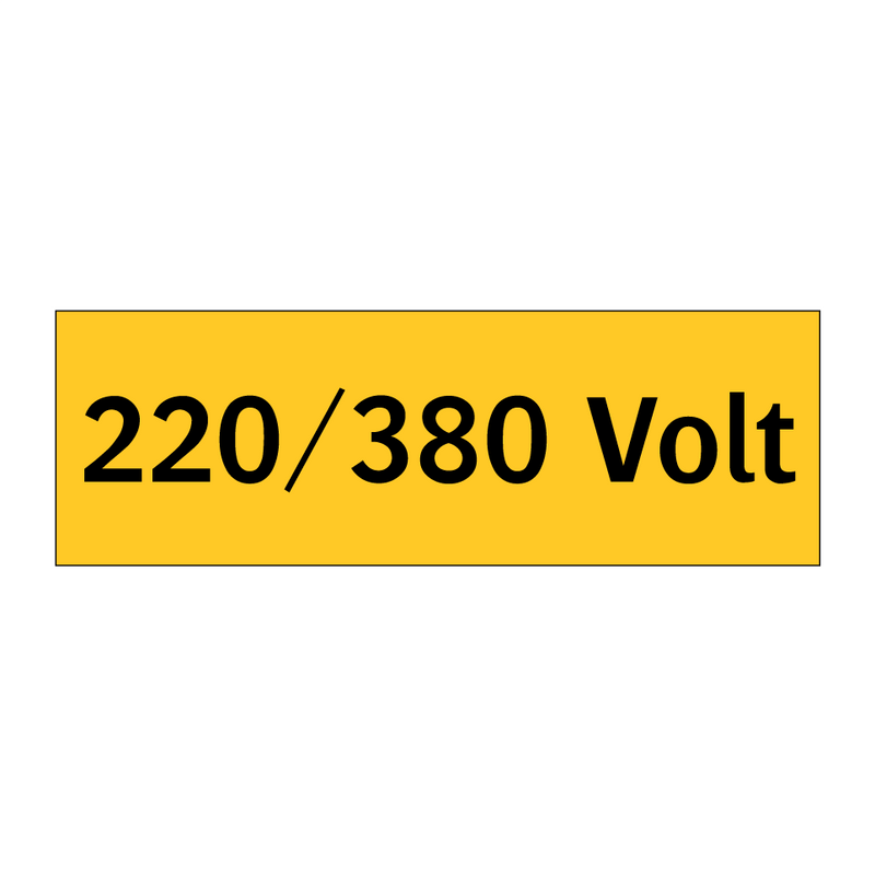 220/380 Volt & 220/380 Volt & 220/380 Volt & 220/380 Volt & 220/380 Volt & 220/380 Volt