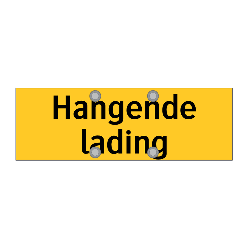 Hangende lading & Hangende lading & Hangende lading