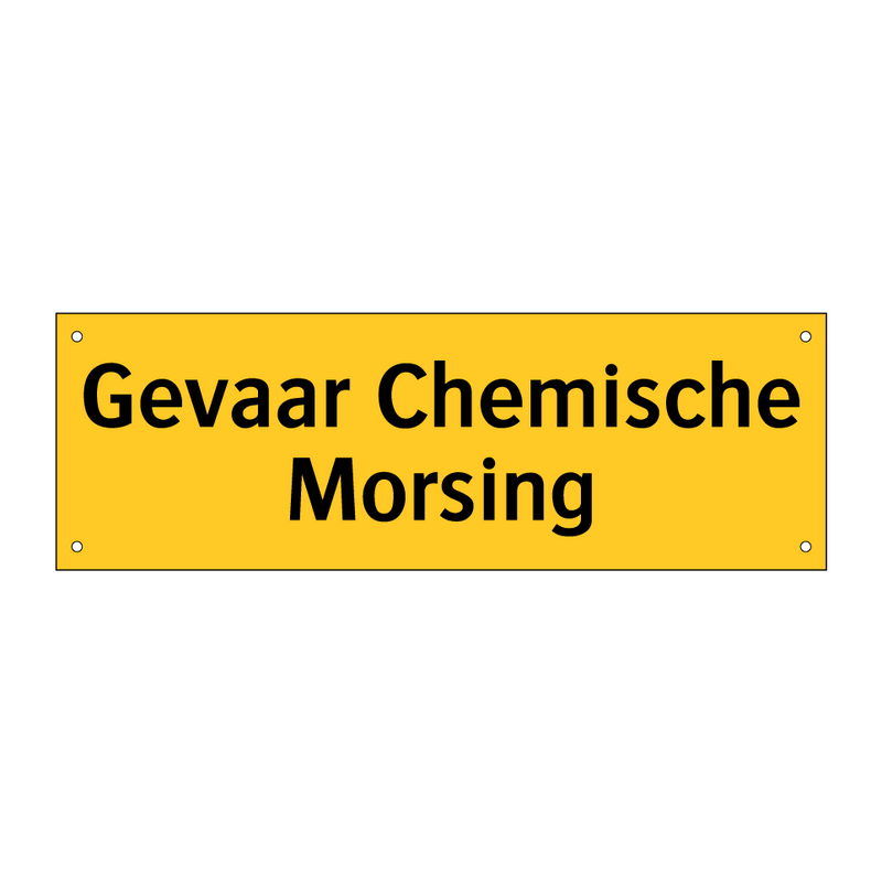 Gevaar Chemische Morsing