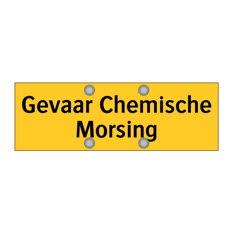 Gevaar Chemische Morsing