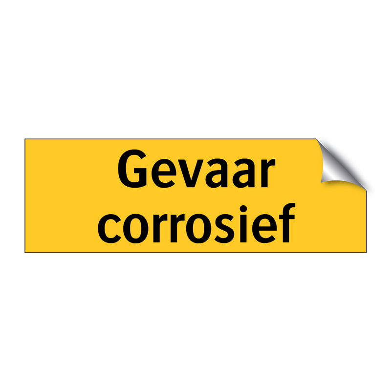 Gevaar corrosief & Gevaar corrosief & Gevaar corrosief & Gevaar corrosief