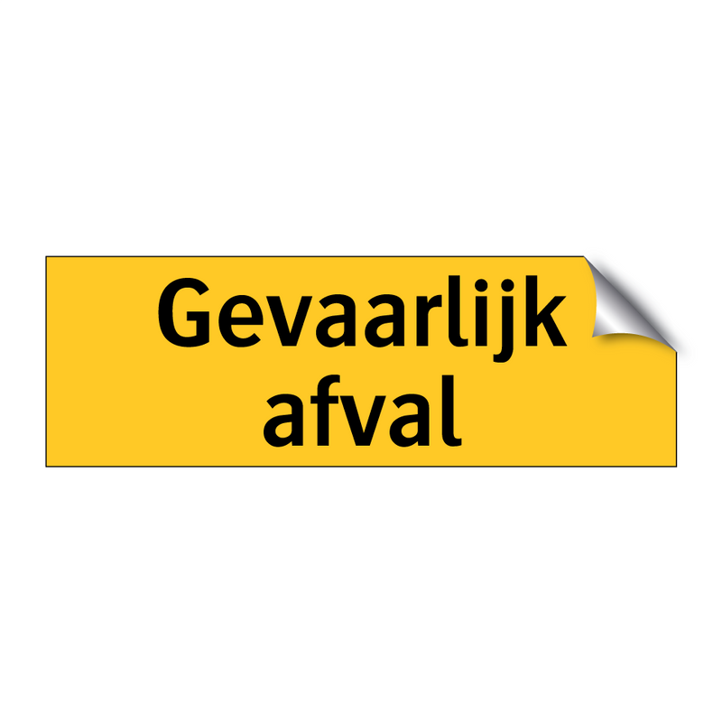 Gevaarlijk afval & Gevaarlijk afval & Gevaarlijk afval & Gevaarlijk afval