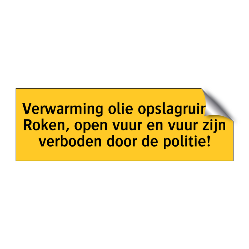 Verwarming olie opslagruimte Roken, open vuur en vuur /.../