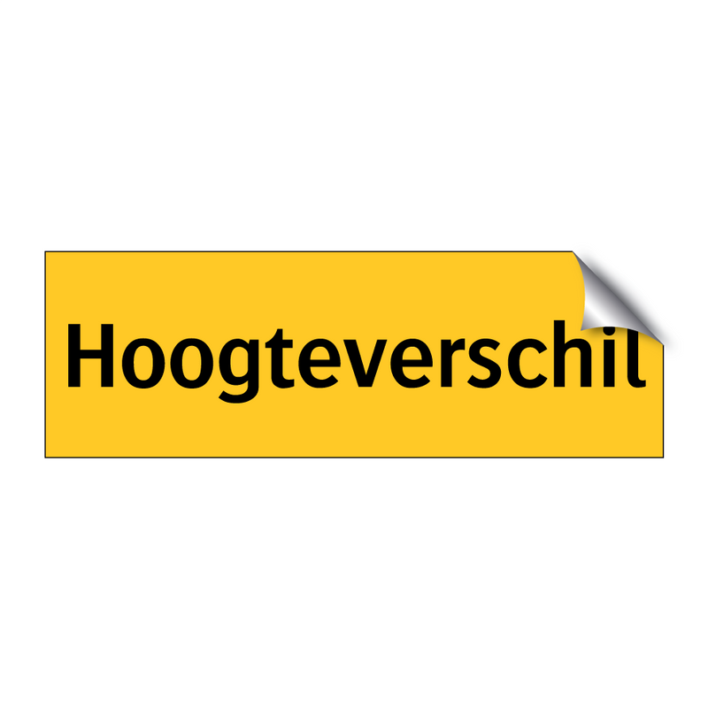 Hoogteverschil & Hoogteverschil & Hoogteverschil & Hoogteverschil