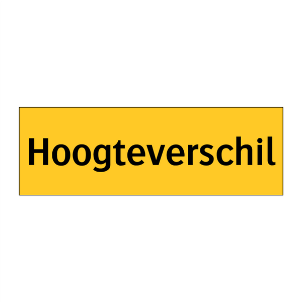 Hoogteverschil & Hoogteverschil & Hoogteverschil & Hoogteverschil & Hoogteverschil & Hoogteverschil