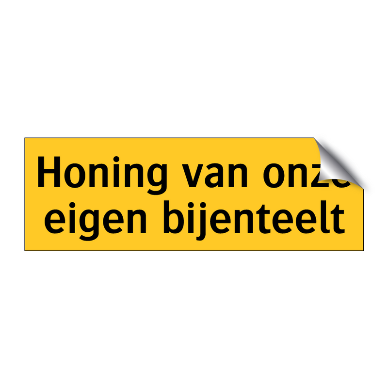 Honing van onze eigen bijenteelt & Honing van onze eigen bijenteelt