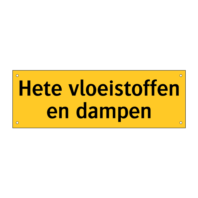 Hete vloeistoffen en dampen