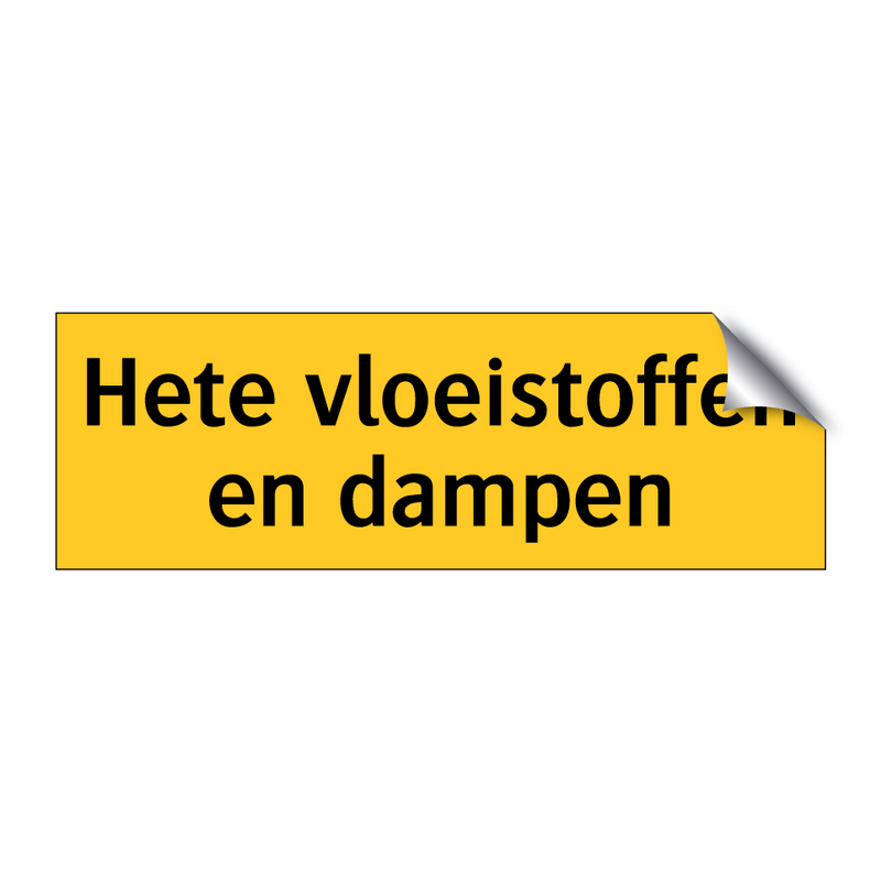 Hete vloeistoffen en dampen & Hete vloeistoffen en dampen & Hete vloeistoffen en dampen