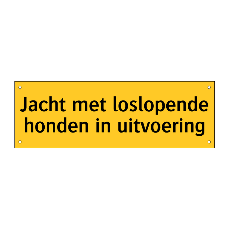 Jacht met loslopende honden in uitvoering & Jacht met loslopende honden in uitvoering