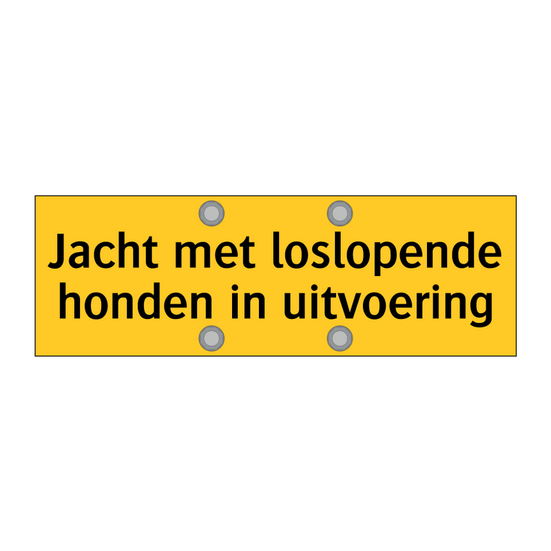 Jacht met loslopende honden in uitvoering & Jacht met loslopende honden in uitvoering