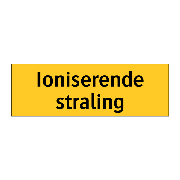 Ioniserende straling & Ioniserende straling & Ioniserende straling & Ioniserende straling