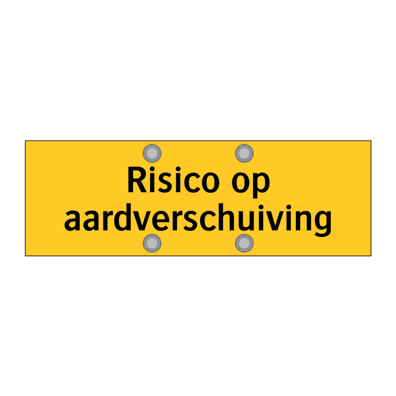 Risico op aardverschuiving