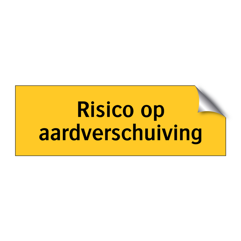 Risico op aardverschuiving