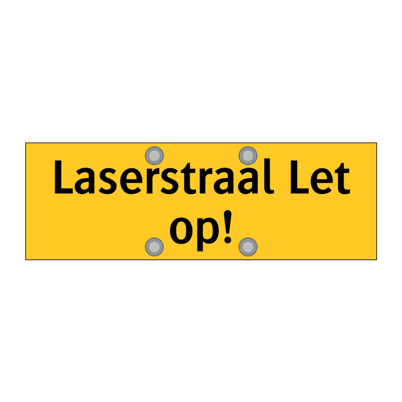 Laserstraal Let op! & Laserstraal Let op! & Laserstraal Let op!