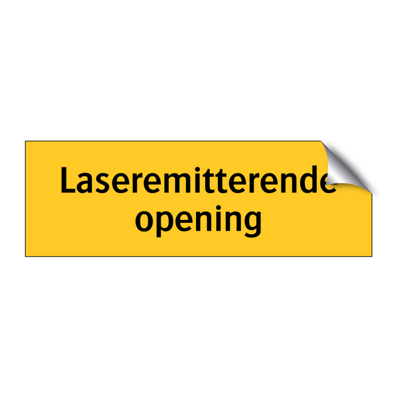 Laseremitterende opening & Laseremitterende opening & Laseremitterende opening