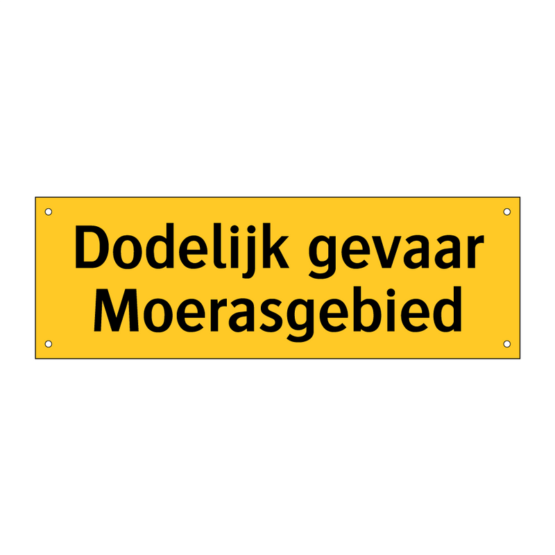 Dodelijk gevaar Moerasgebied