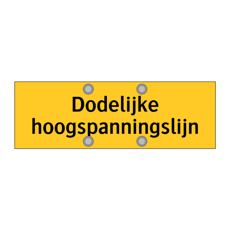 Dodelijke hoogspanningslijn & Dodelijke hoogspanningslijn & Dodelijke hoogspanningslijn