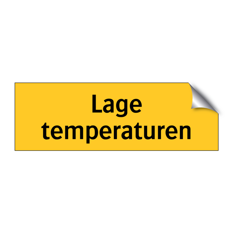 Lage temperaturen & Lage temperaturen & Lage temperaturen & Lage temperaturen