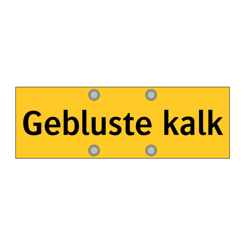 Gebluste kalk & Gebluste kalk & Gebluste kalk