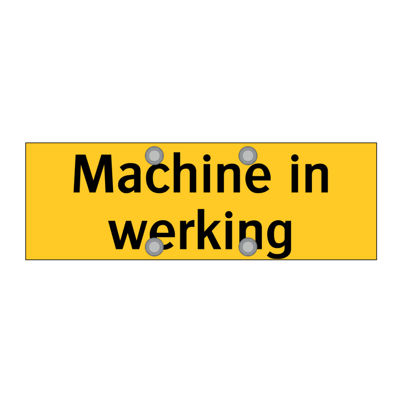 Machine in werking & Machine in werking & Machine in werking