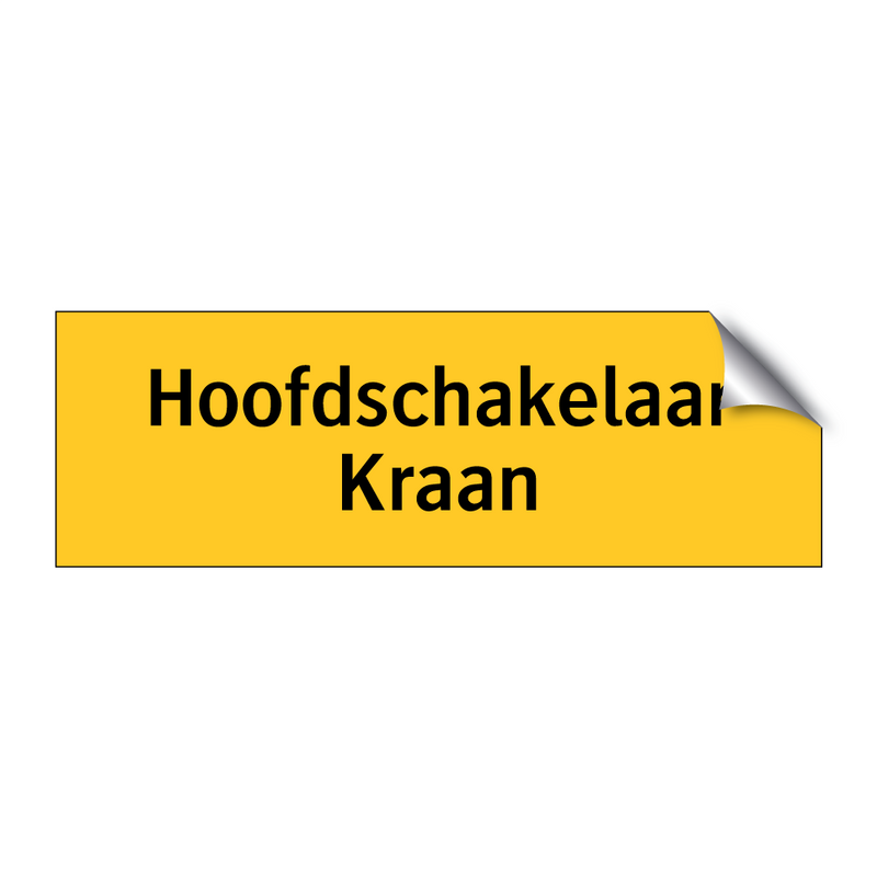 Hoofdschakelaar Kraan & Hoofdschakelaar Kraan & Hoofdschakelaar Kraan & Hoofdschakelaar Kraan