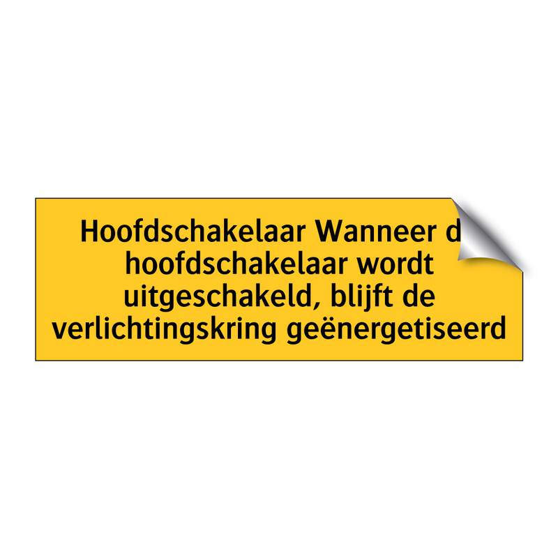 Hoofdschakelaar Wanneer de hoofdschakelaar wordt /.../