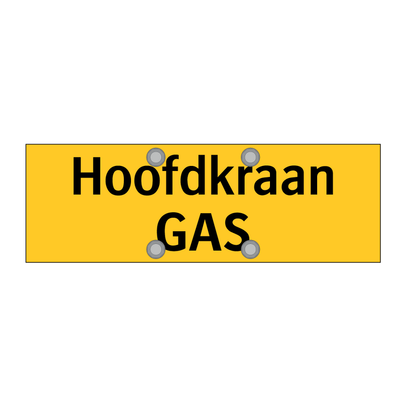 Hoofdkraan GAS & Hoofdkraan GAS & Hoofdkraan GAS