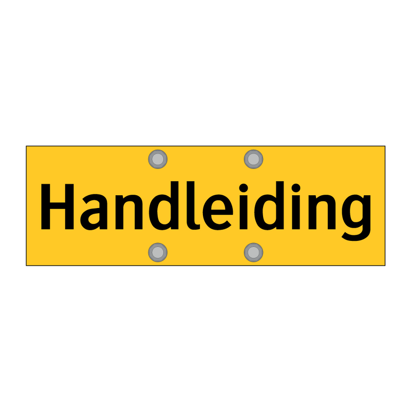 Handleiding & Handleiding & Handleiding