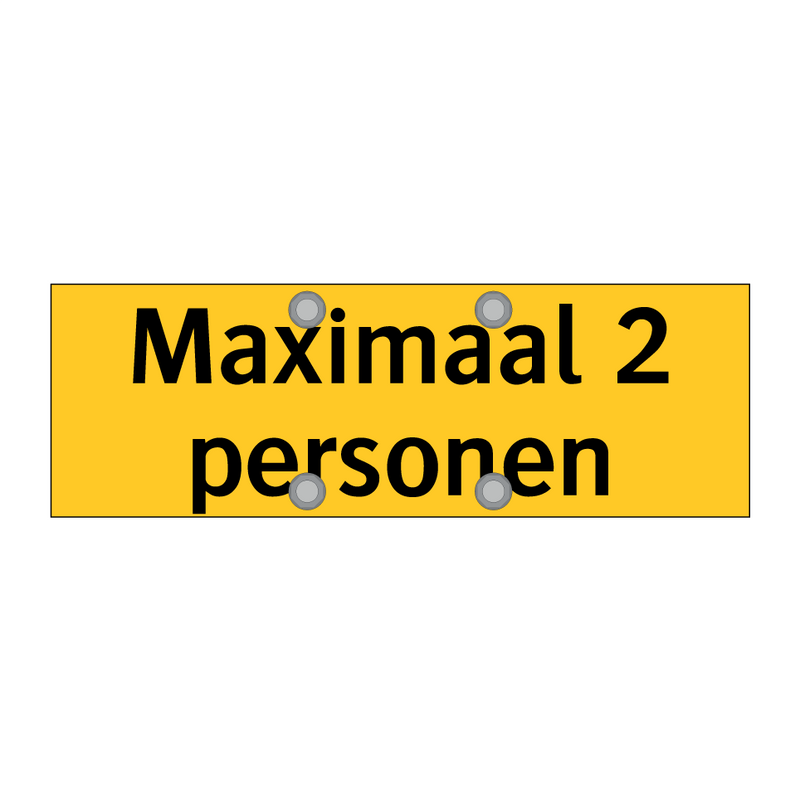 Maximaal 2 personen & Maximaal 2 personen & Maximaal 2 personen