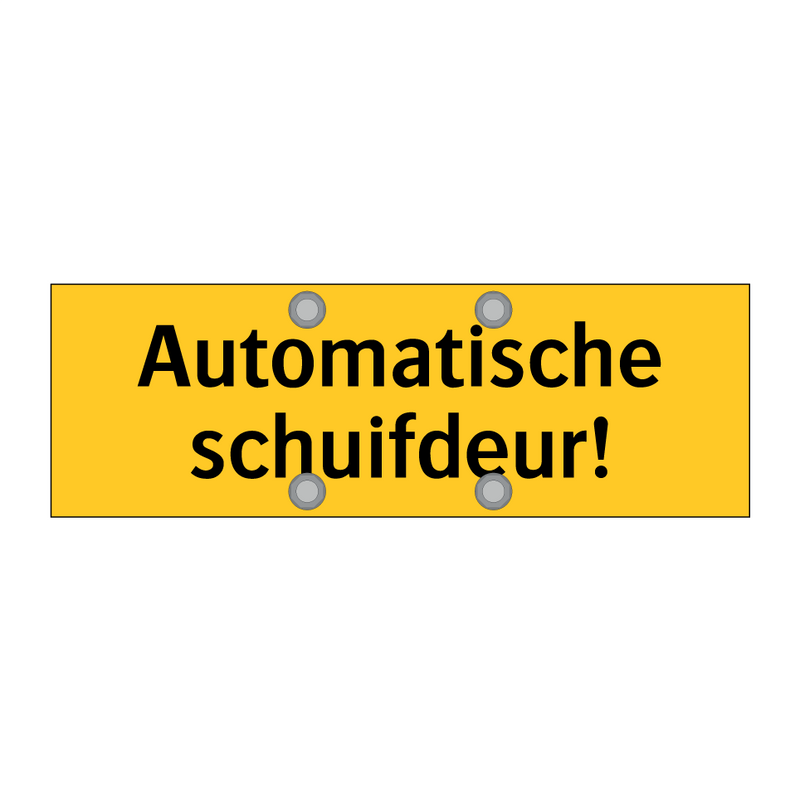 Automatische schuifdeur! & Automatische schuifdeur! & Automatische schuifdeur!