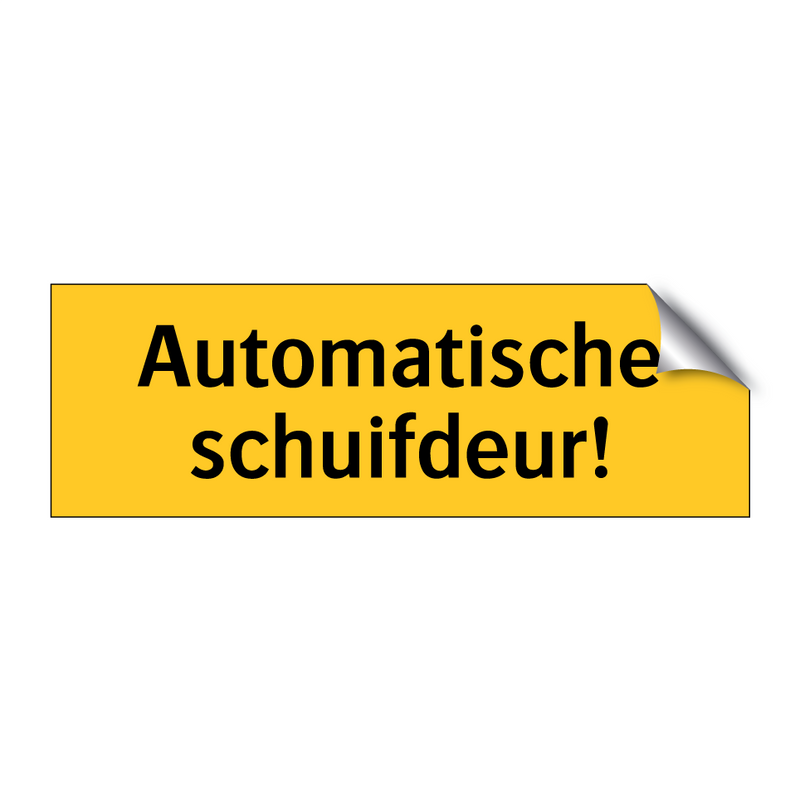 Automatische schuifdeur! & Automatische schuifdeur! & Automatische schuifdeur!