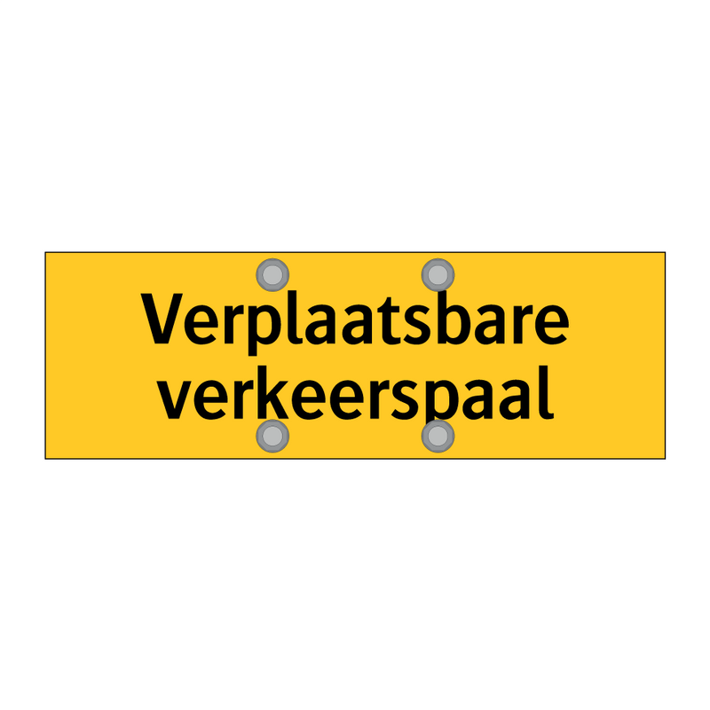 Verplaatsbare verkeerspaal & Verplaatsbare verkeerspaal & Verplaatsbare verkeerspaal