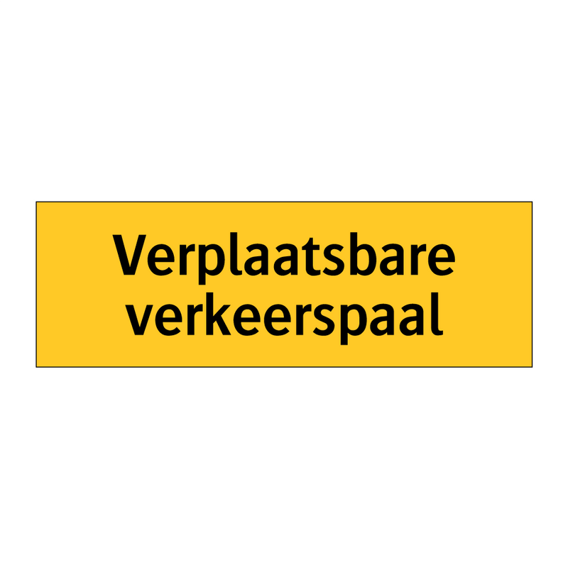 Verplaatsbare verkeerspaal & Verplaatsbare verkeerspaal & Verplaatsbare verkeerspaal