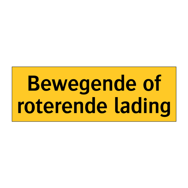 Bewegende of roterende lading