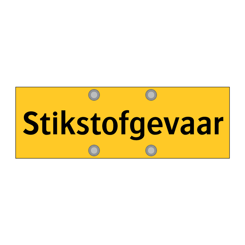 Stikstofgevaar & Stikstofgevaar & Stikstofgevaar