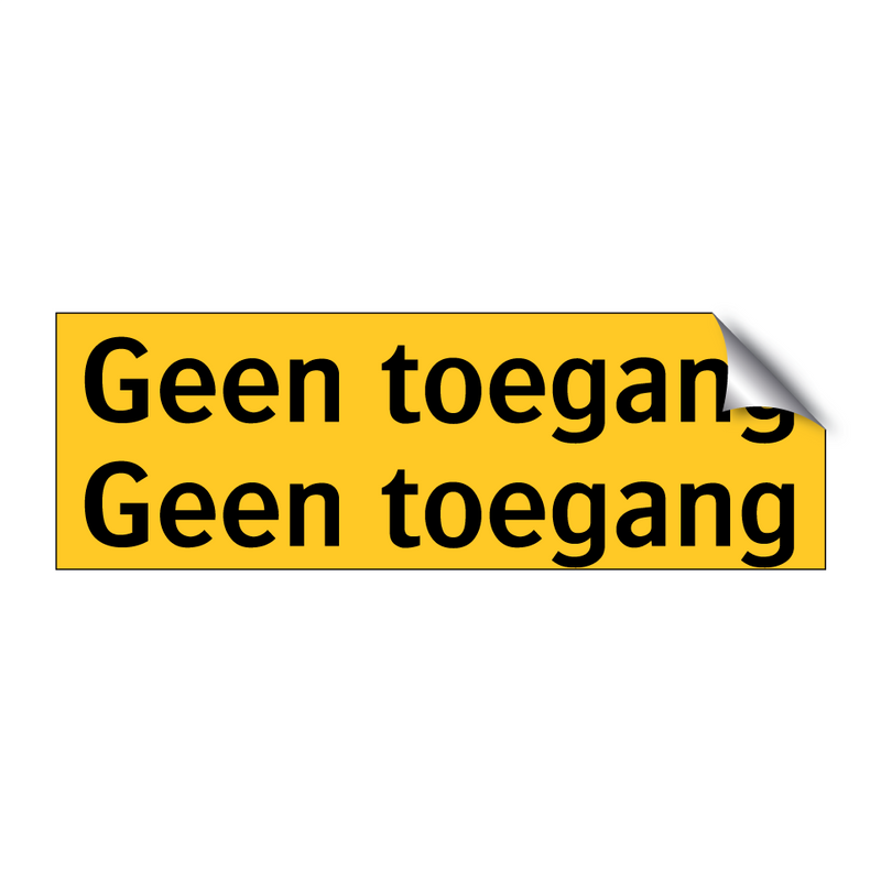 Geen toegang Geen toegang & Geen toegang Geen toegang & Geen toegang Geen toegang