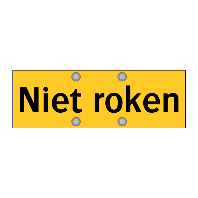 Niet roken & Niet roken & Niet roken