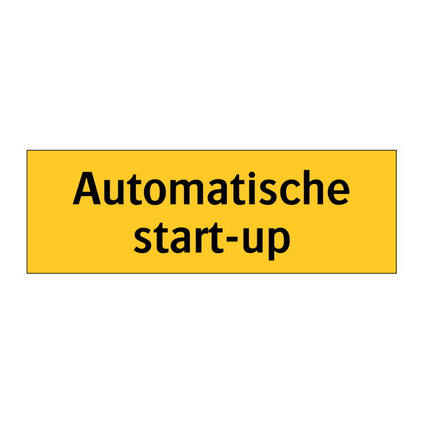 Automatische start-up