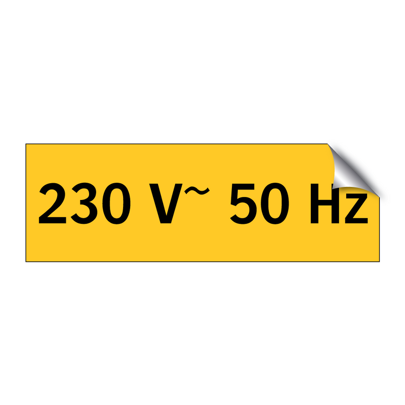 230 V~ 50 Hz & 230 V~ 50 Hz & 230 V~ 50 Hz & 230 V~ 50 Hz