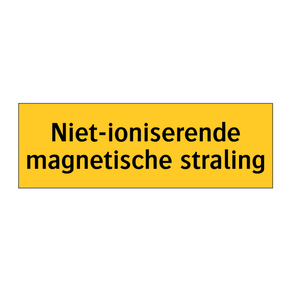 Niet-ioniserende magnetische straling & Niet-ioniserende magnetische straling