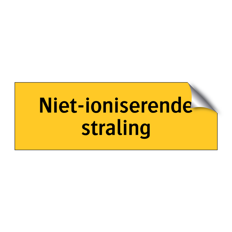 Niet-ioniserende straling & Niet-ioniserende straling & Niet-ioniserende straling