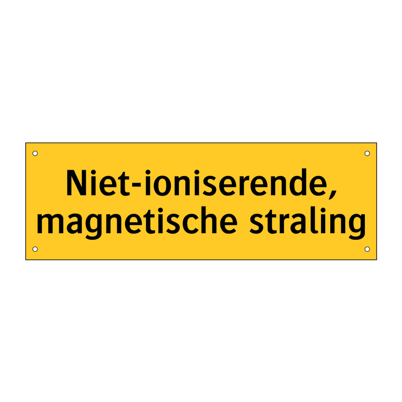 Niet-ioniserende, magnetische straling & Niet-ioniserende, magnetische straling