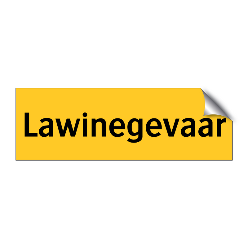 Lawinegevaar & Lawinegevaar & Lawinegevaar & Lawinegevaar